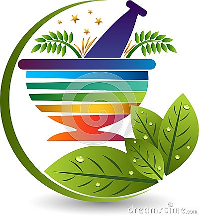 Ayurveda medicine logo Vector Illustration
