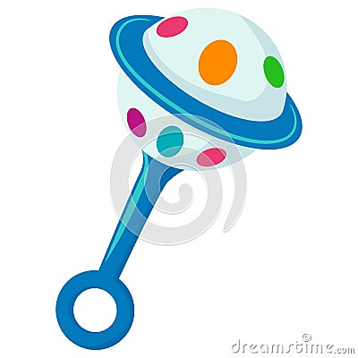 Illustration of Baby Toy Rattle Vector Illustration