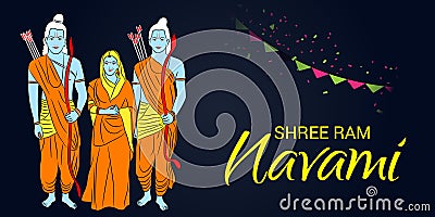 Happy Ram Navami. Stock Photo