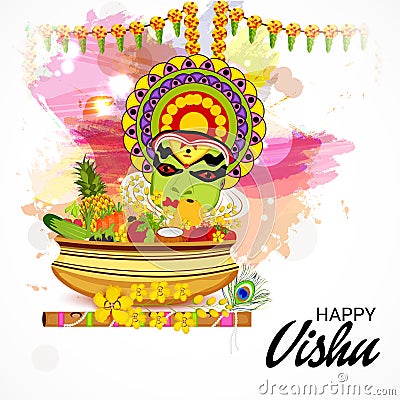 Happy Vishu. Stock Photo