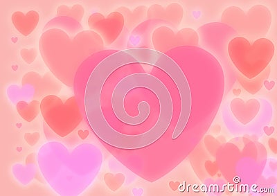 Be My Valentine. Valentine card I Love YOU, Be My Valentine. Pink floral backdrop with hearts. Bokeh. Stock Photo