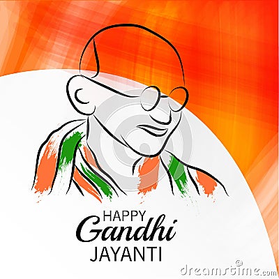 Happy Gandhi Jayanti Celebration. Editorial Stock Photo