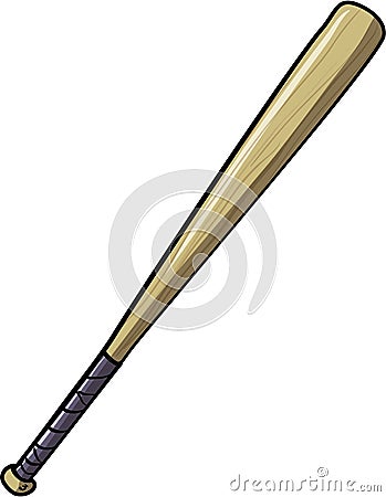 Illustration of baseball bat Vector Illustration