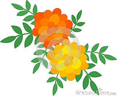 The illustration of flower Vector Illustration