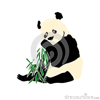 Illustration:Beautiful panda shots, very beabeautiful pictures. Stock Photo