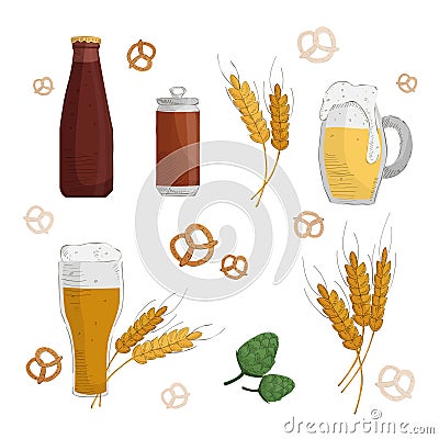 Illustration of beer Vector Illustration