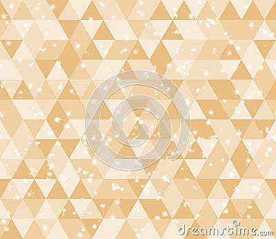 Illustration beige triangle pattern background that is seamless Stock Photo