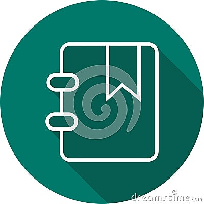 Illustration Bookmarked Icon For Personal And Commercial Use. Stock Photo