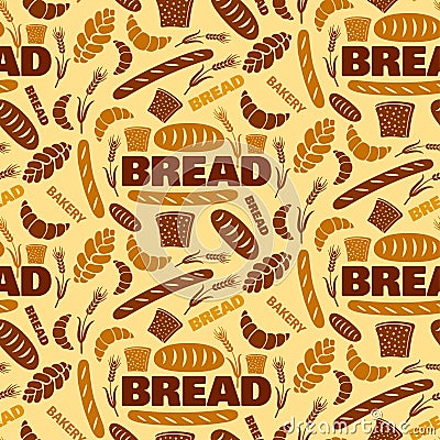 Bakery seamless pattern Vector Illustration