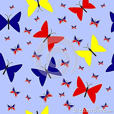 Illustration of bright seamless pattern. Vector Illustration