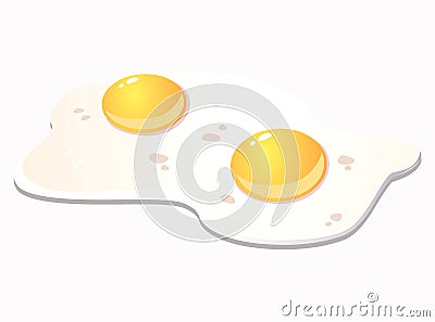 Illustration of the broken eggs Stock Photo