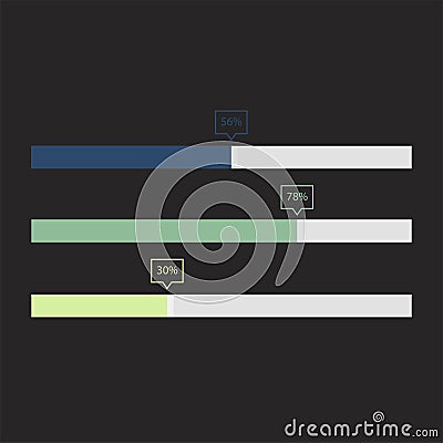 Illustration of business infochart comparison Stock Photo