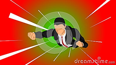 Illustration of a businessman Vector Illustration