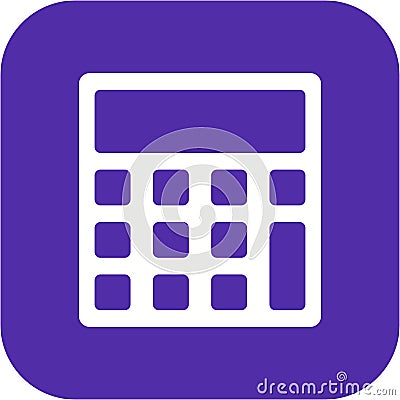 Illustration Calculator Icon For Personal And Commercial Use. Stock Photo