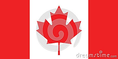 Canada Flag Illustration Cartoon Illustration