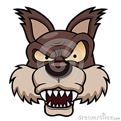 Wolf face Vector Illustration