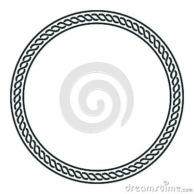 Illustration in Celtic Scandinavian style. Celtic braided pattern, mandala Vector Illustration