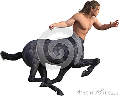 Centaur, Half Man, Horse, Isolated Stock Photo