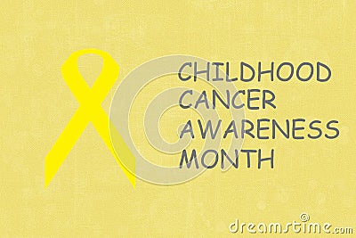 Childhood cancer awareness month Stock Photo