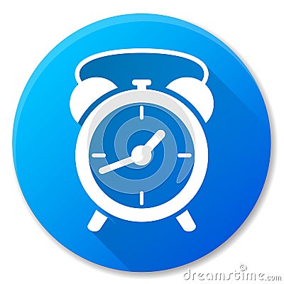 Clock blue circle icon design Vector Illustration