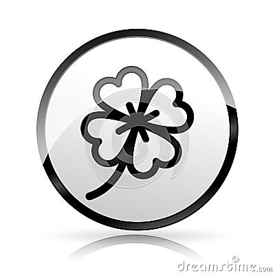 Clover icon on white background Vector Illustration