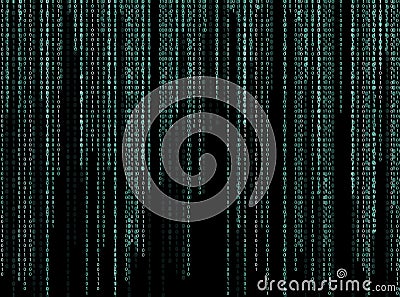 Code written in binary number system Stock Photo