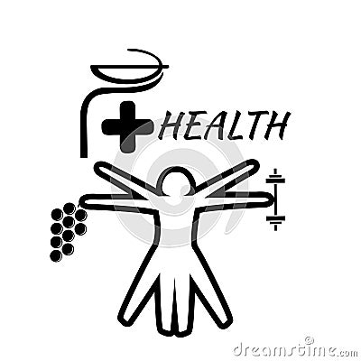 illustration commemorating health day Cartoon Illustration