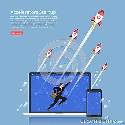 startup brand Vector Illustration