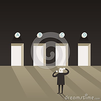 Illustration concept of selection Vector Illustration