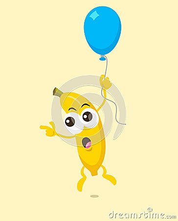 Illustration of cute banana Stock Photo