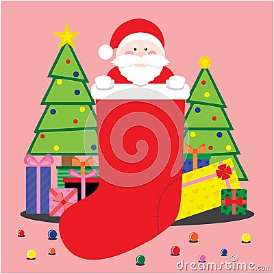 Cute christmas illustrations Vector Illustration