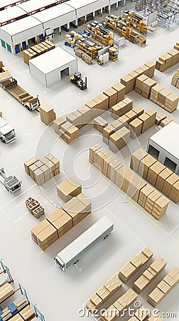 illustration 3D Model AIoptimized workforce scheduling and labor forecasting software Cartoon Illustration
