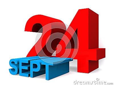 24 september sign Cartoon Illustration