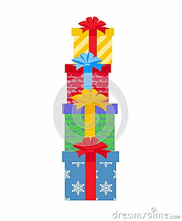 Illustration decorative Christmas presents Vector Illustration