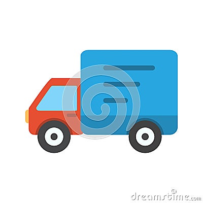 Illustration Delivery Truck Icon For Personal And Commercial Use. Stock Photo