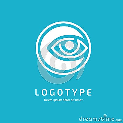 Logo design eye vector template. Vector Illustration