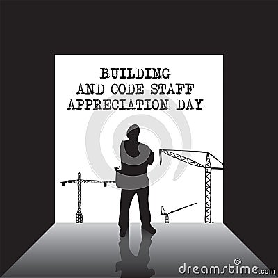 Building and Code Staff Appreciation Day Vector Illustration