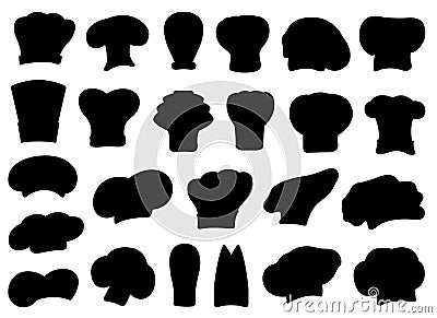 Illustration of different chef hats Vector Illustration