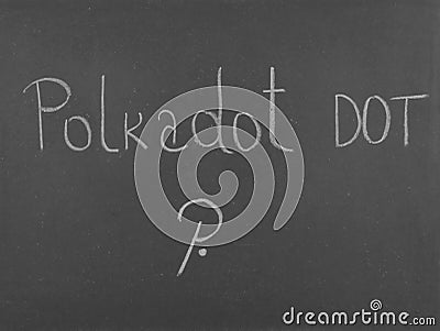 Polkadot Dot. Editorial Stock Photo