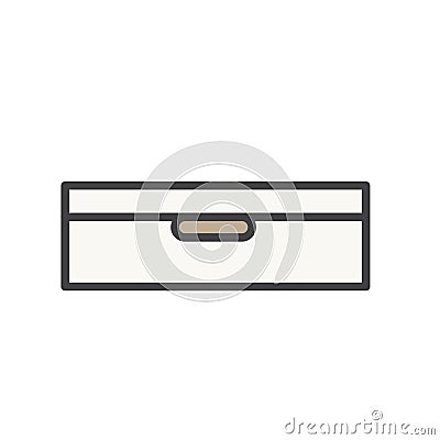 Illustration of document drawer icon Stock Photo