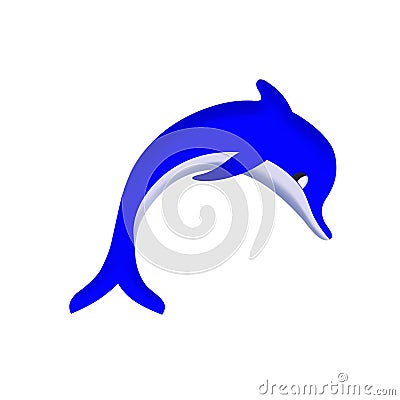 Illustration of dolphin Cartoon Illustration