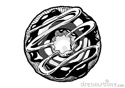 Illustration of donut Vector Illustration
