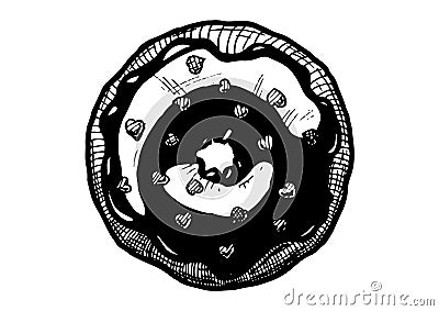 Illustration of donut Vector Illustration