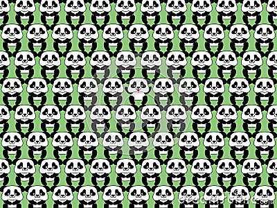 This illustration draws a cute panda. Cartoon Illustration