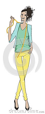 Dressmaker Vector Illustration