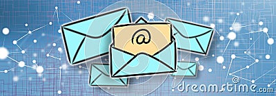 Concept of e-mail Stock Photo