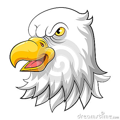 Illustration of Eagle head mascot Vector Illustration