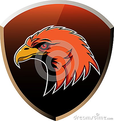 Eagle head mascot logo desain Vector Illustration
