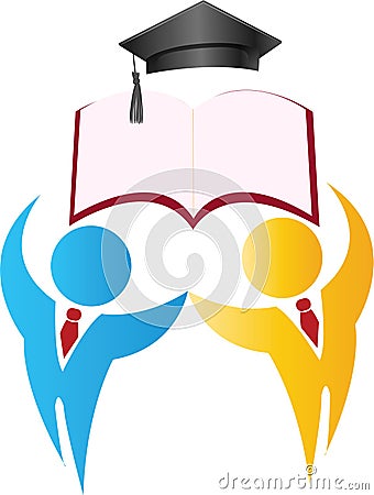 Education logo with abstract color Stock Photo