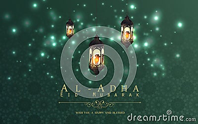 Eid Al Adha background design Vector Illustration